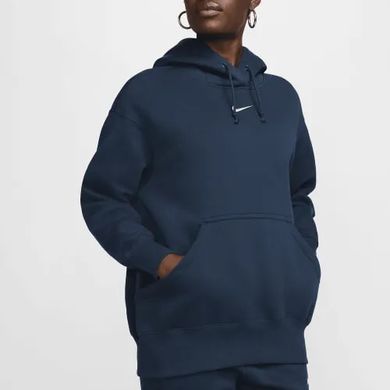 Толстовка з капюшоном Nike на флісі Sportswear Phoenix Fleece оверсайз Pullover жіноча Синя (DQ5860-478 blue lav25 (L)