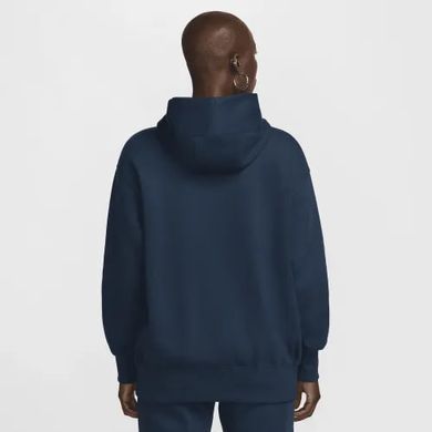 Толстовка з капюшоном Nike на флісі Sportswear Phoenix Fleece оверсайз Pullover жіноча Синя (DQ5860-478 blue lav25 (L)