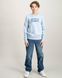 Детская кофта Levi's бирюзовый цвет с принтом для мальчика (9078 pvu blue (68 (6m))