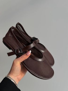 Балетки в сіточку Meideli Жіночі Коричневий 36 (23,5 см) (w5231 brown)