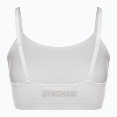Фитнес топ, спортивный бюстгалтер женский Gymshark Белый (GLUW4532-WH white (M (38))