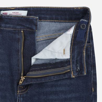 Прямые джинсы Levi's Ribcage Straight Ankle для девочки Темно-синий (312 pvu retrograde (140 (10A))