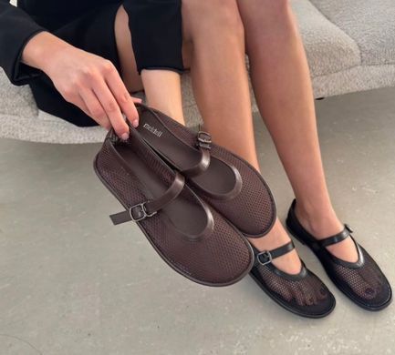 Балетки в сіточку Meideli Жіночі Коричневий 36 (23,5 см) (w5231 brown)