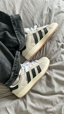 Кроссовки Adidas Campus No brand Унисекс Серо-бежевый 36 (23,5 см) (g3536 grey-beige)
