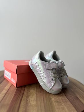 Кеди для дівчинки Bi&Ki Перламутровий (0795a silver-pink (21 (14 см))