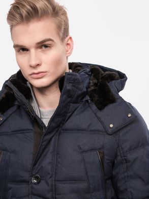 Зимняя куртка Парка Tom Tailor мужская Темно-синий S (1015054 d-blue)