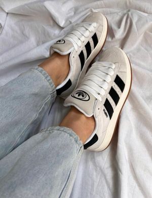 Кроссовки Adidas Campus No brand Унисекс Серо-бежевый 36 (23,5 см) (g3536 grey-beige)