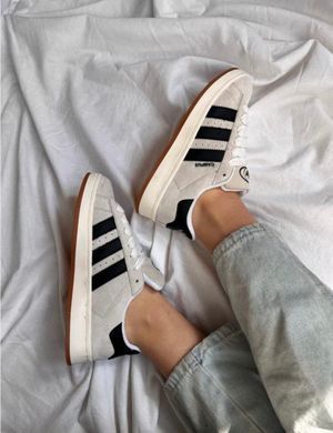 Кроссовки Adidas Campus No brand Унисекс Серо-бежевый 36 (23,5 см) (g3536 grey-beige)