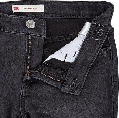Джинси Levi's для дівчинки 710 Skinny підросткові Чорний (356 pvu black (140 (10A))