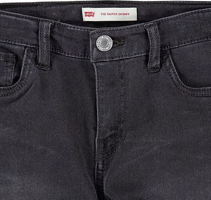 Джинси Levi's для дівчинки 710 Skinny підросткові Чорний (356 pvu black (140 (10A))