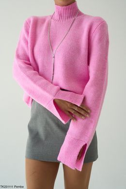 Яскравий Светр жіночий QU STYLE Рожевий (TK231111 pink Універсальний (S-M-L))