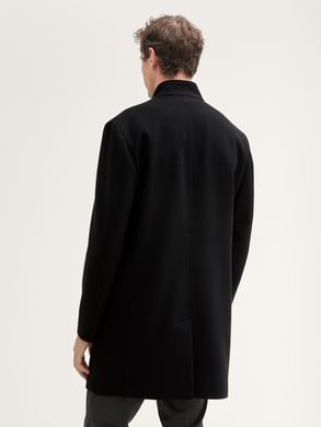 Шерстяне пальто Tom Tailor чоловіче Чорний S (2032440 black)