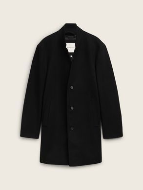 Шерстяне пальто Tom Tailor чоловіче Чорний S (2032440 black)