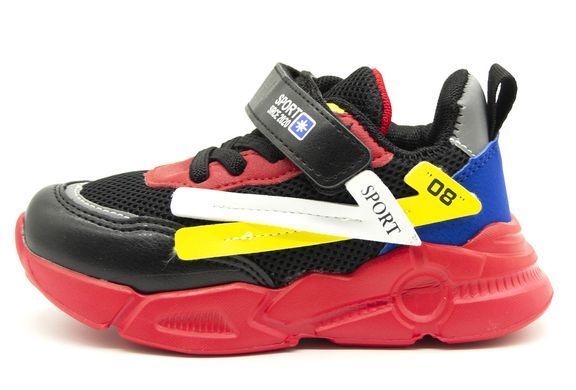 Кросівки для хлопчика KIMBO Чорний з червоним (YF712-2B black-red (28 (17 см))