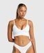 Фітнес топ, спортивний бюстгалтер жіночий Gymshark Білий (GLUW4531-WH white (S (36))