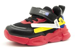 Кросівки для хлопчика KIMBO Чорний з червоним (YF712-2B black-red (29 (18 см))