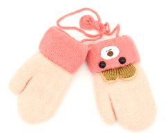 Рукавиці для дівчинки RuBi Світло-рожевий (A-604 l-pink (2-3 років (обхват 13 см, довжина рукавиці 13 см))