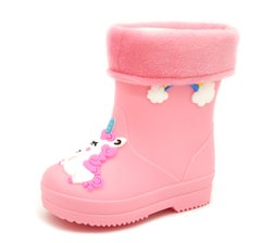 Резинові чоботи для дівчинки BBT Kids Рожевий (M5176 pink (28-180 мм)