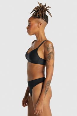 Фітнес топ, спортивний бюстгалтер жіночий Gymshark Чорний (H1A1S-BBBB-AQ2 black (M (38))