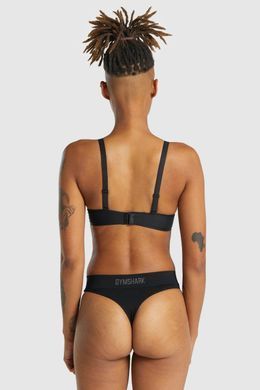Фітнес топ, спортивний бюстгалтер жіночий Gymshark Чорний (H1A1S-BBBB-AQ2 black (M (38))