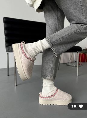 Уги - Тапки М'які Тедді TAZZ BRAID SLIPPERS жіночі YALA Молочний (YZM23 milk1 (36 (23,5 см))