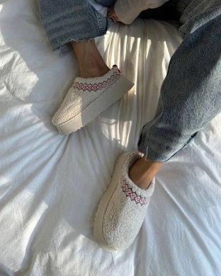 Уги - Тапки М'які Тедді TAZZ BRAID SLIPPERS жіночі YALA Молочний (YZM23 milk1 (36 (23,5 см))