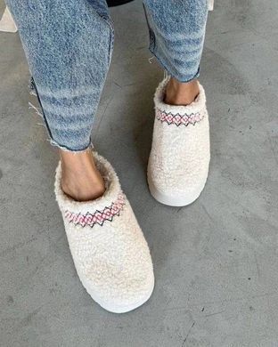 Уги - Тапки М'які Тедді TAZZ BRAID SLIPPERS жіночі YALA Молочний (YZM23 milk1 (36 (23,5 см))