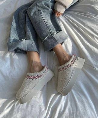 Уги - Тапки М'які Тедді TAZZ BRAID SLIPPERS жіночі YALA Молочний (YZM23 milk1 (36 (23,5 см))