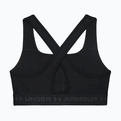 Бюстгальтер спортивний Under Armour Crossback Mid чорний 1361034 Чорний (UA 1361034 black lav25 (2XL)