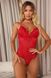 Боди с V вырезом для женщины Passione lingerie Красный (2037 red (SM)