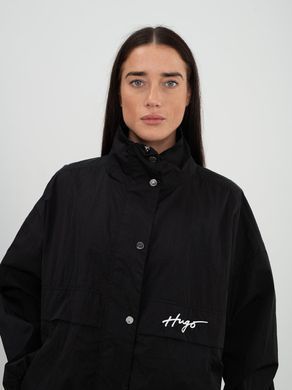 Демисезонная куртка ветровка HUGO женская Черный (Filia-1 10254490 01 black lav25 (M)