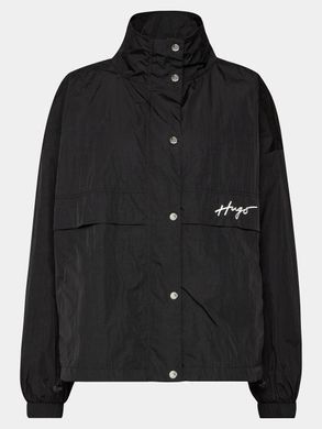 Демисезонная куртка ветровка HUGO женская Черный (Filia-1 10254490 01 black lav25 (M)