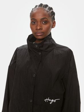 Демисезонная куртка ветровка HUGO женская Черный (Filia-1 10254490 01 black lav25 (M)