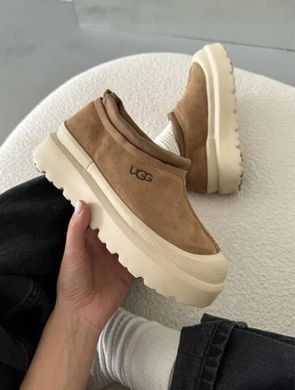 Уги тапки UGG Tasman Weather Hybrid женские Ailaifa Коричневый (G01 brown (36 (23,5 см))