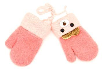 Варежки для девочки RuBi Розовый (A-604 pink (2-3 лет (обхват 13 см, длина перчатки 13 см))