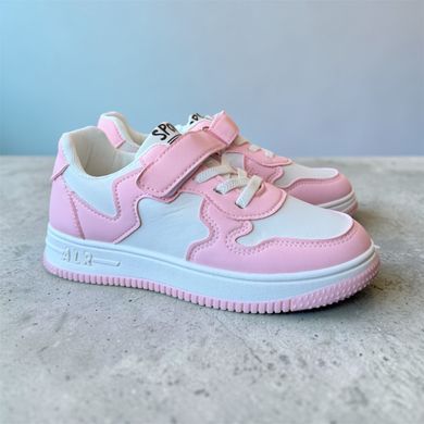 Кроссовки на липучке Xifa для девочки Бело-розовый 32 (20 см) (533-018 white-pink)