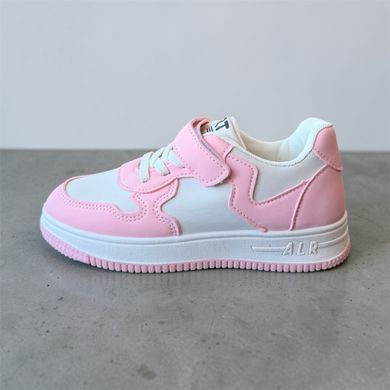 Кроссовки на липучке Xifa для девочки Бело-розовый 32 (20 см) (533-018 white-pink)