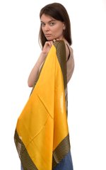 Хустка для жінок Softel Жовтий з темно-синім (GL2307 yellow-dblue (70*70 см)