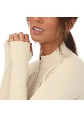 Женский лонгслив Zip женский Castore Песочный (CF0338 sand LPP (XS)