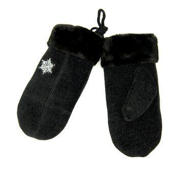 Варежки женские Ronaerdo Черный (S3007 black (all size (длина 22 см))