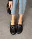 Лоферы с ремешком в стиле Hermes Bashili Женские Черный 36 (23,5 cм) (h65130 black)
