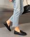 Лоферы с ремешком в стиле Hermes Bashili Женские Черный 36 (23,5 cм) (h65130 black)
