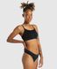 Фітнес топ, спортивний бюстгалтер жіночий Gymshark Чорний (GLUW4532-BK black (XS (34))