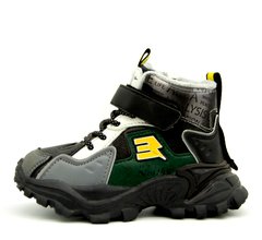 Демісезонні черевики для хлопчика Bessky Чорно-зелений (b941 black-green (25 (16 см))