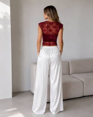 Бархатный топ женский Intimissimi Бордовый (CGD1302 bordo (M))