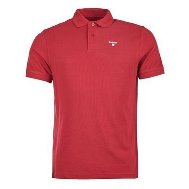 Мужская спортивная рубашка поло Barbour - Biking Red Бордовый (B. Li RE95 red lav25 (S)