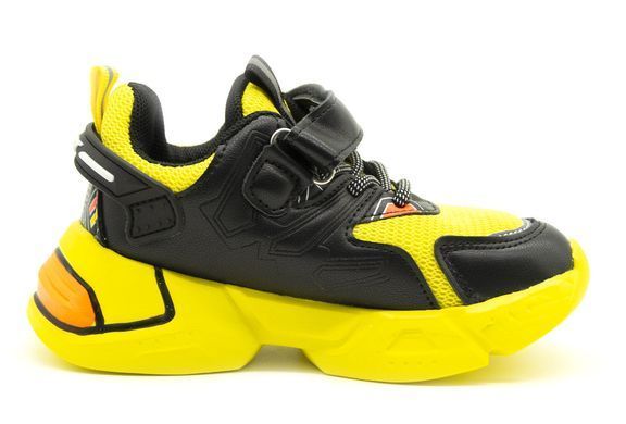 Кроссовки для мальчика KIMBO Черный и Желтый (KJ825-2A black-yell (26 (16 см))