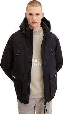 Зимняя куртка Пуффер Tom Tailor мужская Черный (10394043 black S)