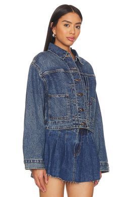 Куртка джинсовая LEVI'S TAILORED 90S женская Синий (Trucker Missed My Fligh blue lav25 (L)