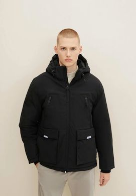 Зимняя куртка Пуффер Tom Tailor мужская Черный (10394043 black S)